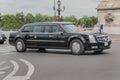 Donal TrumpÃ¢â¬â¢s limousine crossing pont Alexandre III